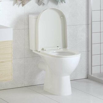 Toiletbril soft-close vierkant wit 1