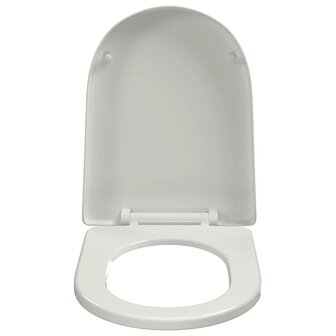 Toiletbril soft-close vierkant wit 5
