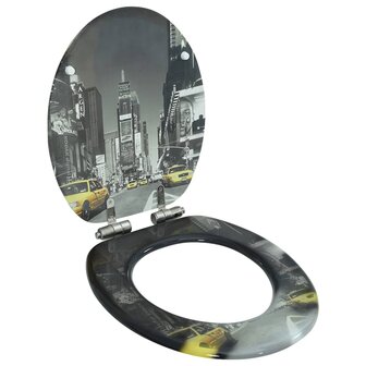 Toiletbril met soft-close deksel New York MDF 1