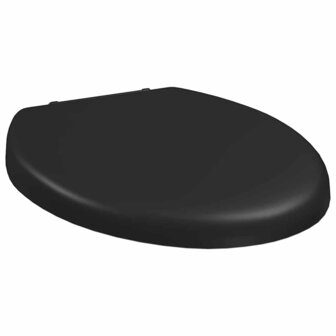 Toiletbril soft-close met quick-release ontwerp zwart 4
