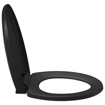 Toiletbril soft-close met quick-release ontwerp zwart 6