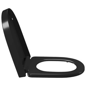 Toiletbril soft-close met quick-release ontwerp zwart 6
