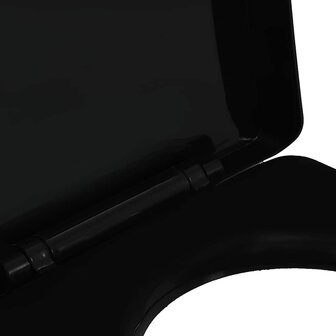 Toiletbril soft-close met quick-release ontwerp zwart 11