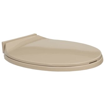 Toiletbril soft-close ovaal beige 1