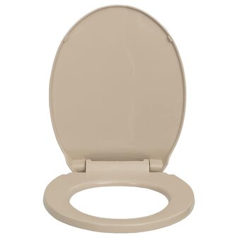 Toiletbril soft-close ovaal beige 3