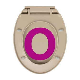 Toiletbril soft-close ovaal beige 9