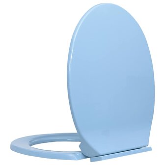 Toiletbril soft-close ovaal blauw 3