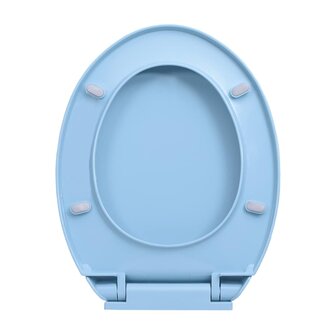 Toiletbril soft-close ovaal blauw 6