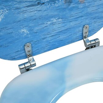 Toiletbril met deksel pingu&iuml;n MDF 8