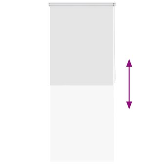 Rolgordijn voor douche 80x240 cm wit 4