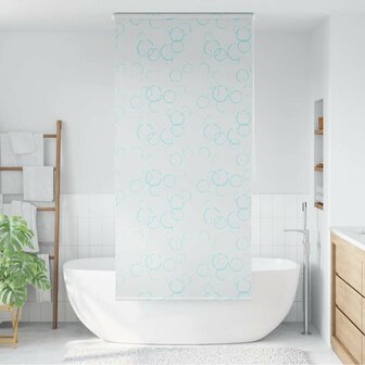 Rolgordijn voor douche 80x240 cm bubbel 1
