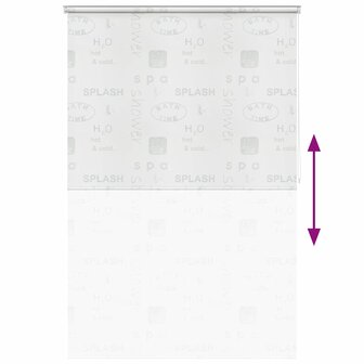 Rolgordijn voor douche 140x240 cm splash 5