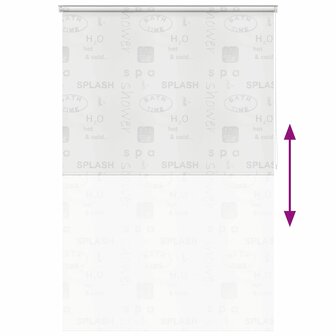 Rolgordijn voor douche 160x240 cm splash 5