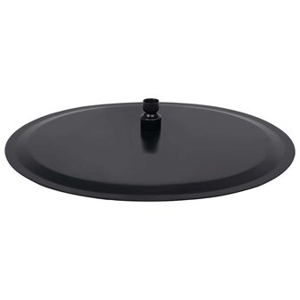 Regendouchekop rond 40 cm roestvrij staal zwart 4