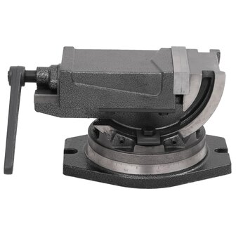 Bankschroef met 2 assen kantelbaar 100 mm 2