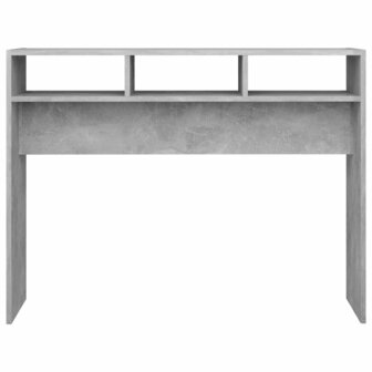 Wandtafel 105x30x80 cm bewerkt hout betongrijs 4