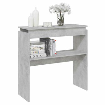 Wandtafel 80x30x80 cm bewerkt hout betongrijs 5