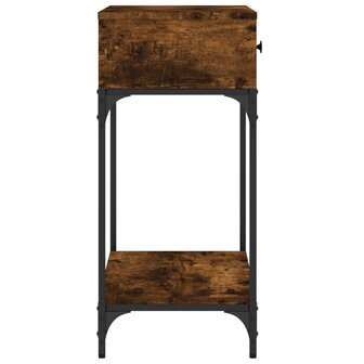 Wandtafel 75x34,5x75 cm bewerkt hout gerookt eikenkleurig 6