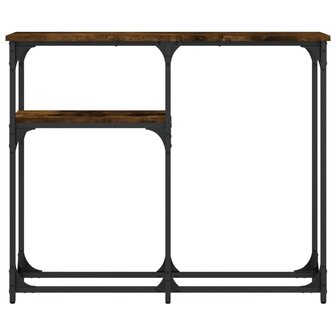 Wandtafel 90x22,5x75 cm bewerkt hout gerookt eikenkleurig 3