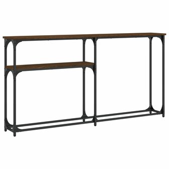 Wandtafel 145x22,5x75 cm bewerkt hout bruin eikenkleur 2
