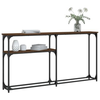 Wandtafel 145x22,5x75 cm bewerkt hout bruin eikenkleur 6
