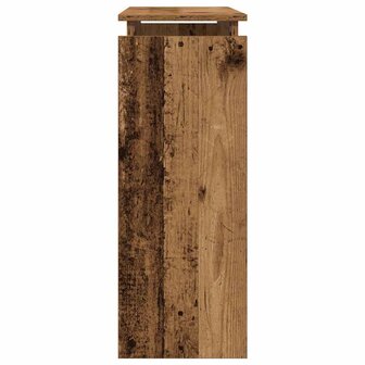 Wandtafel 80x30x80 cm bewerkt hout oud houtkleurig 6