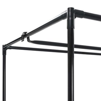 Kledingkasten 2 st 75x50x160 cm zwart 7