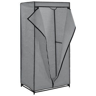 Kledingkasten 2 st 75x50x160 cm grijs 4