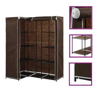 Hoekkledingkast 130x87x169 cm bruin 1