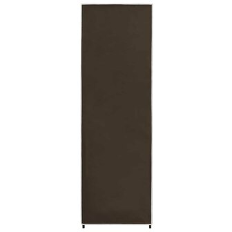 Kledingkast 87x49x159 cm stof bruin 5