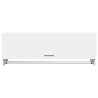 Kledingkast 100x32,5x35 cm bewerkt hout wit 4