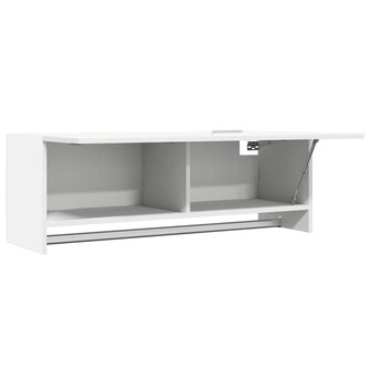 Kledingkast 100x32,5x35 cm bewerkt hout wit 5