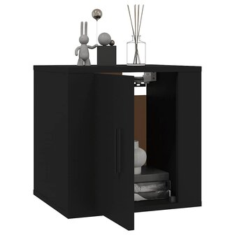 Tv-wandmeubel 40x34,5x40 cm zwart 8