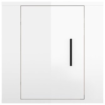 Tv-wandmeubel 40x34,5x40 cm hoogglans wit 4