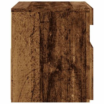 Tv-meubel met LED 60x35x40 cm bewerkt hout oud hout 9