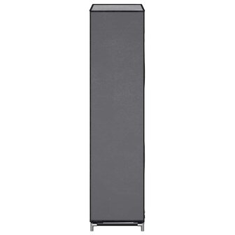 Schoenenkast met hoes 58x28x106 cm stof grijs 5