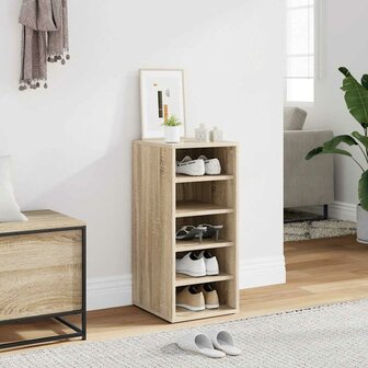 Schoenenkast 31,5x35x70 cm bewerkt hout sonoma eikenkleurig 1