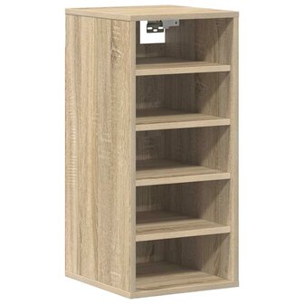 Schoenenkast 31,5x35x70 cm bewerkt hout sonoma eikenkleurig 4