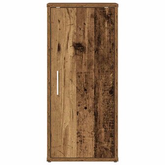 Schoenenkast 32x35x70 cm bewerkt hout oud houtkleurig 4
