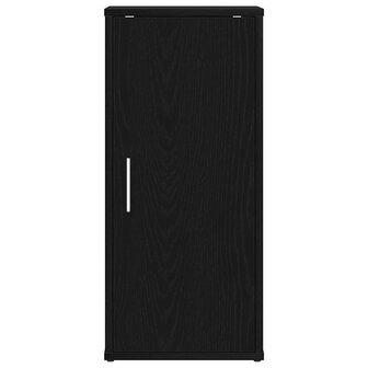 Schoenenkast 32x35x70 cm spaanplaat zwart eikenkleurig 4