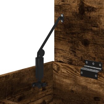 Schoenenbank 60x30x45 cm bewerkt hout gerookt eikenkleurig 7