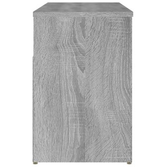 Schoenenbank 80x30x45 cm bewerkt hout grijs sonoma eikenkleurig 6
