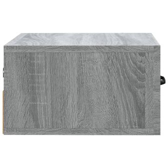 Nachtkastje wandgemonteerd 35x35x20 cm grijs sonoma eikenkleur   6