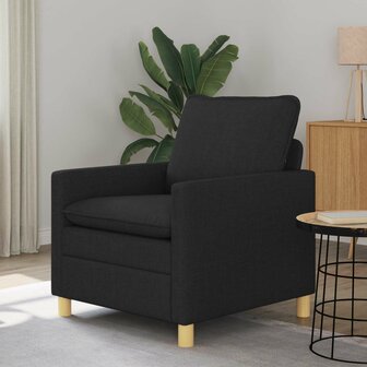 Bank Zwart Stof 1