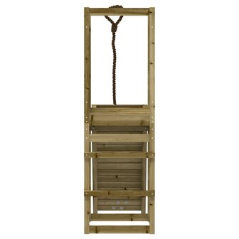 Speelhuis met klimwand ge&iuml;mpregneerd grenenhout 7