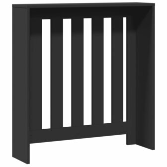 Radiatorombouw 78x20x82 cm bewerkt hout zwart 4