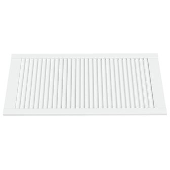 Kastdeur met lamellen 99,3x49,4 cm massief grenenhout wit 3