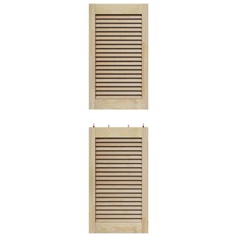 Kastdeur 4 pcs Naturel 140,5 x 2,1 x 39,5 cm Massief grenenhout 8