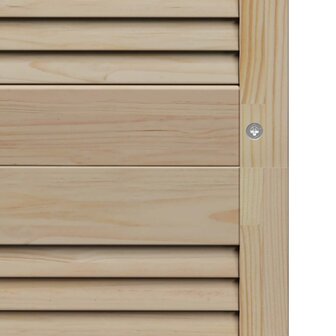 Kastdeur 4 pcs Naturel 140,5 x 2,1 x 39,5 cm Massief grenenhout 9