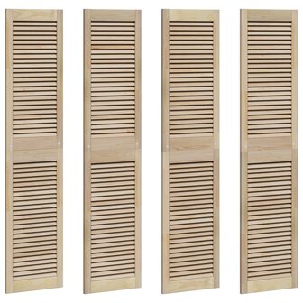 Kastdeur 4 pcs Naturel 170 x 2,1 x 39,5 cm Massief grenenhout 2